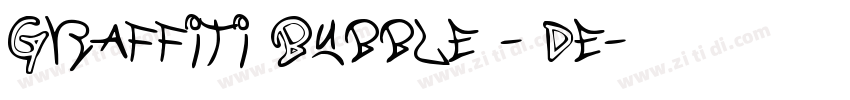 Graffiti Bubble - De字体转换